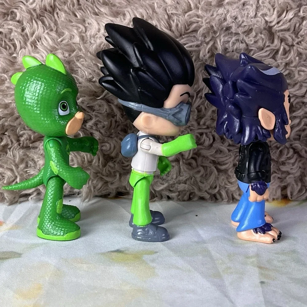 PJ Masks Toy Action Figures Green Gekko Howler Wolfy Wolfie Romeo Villains Lot